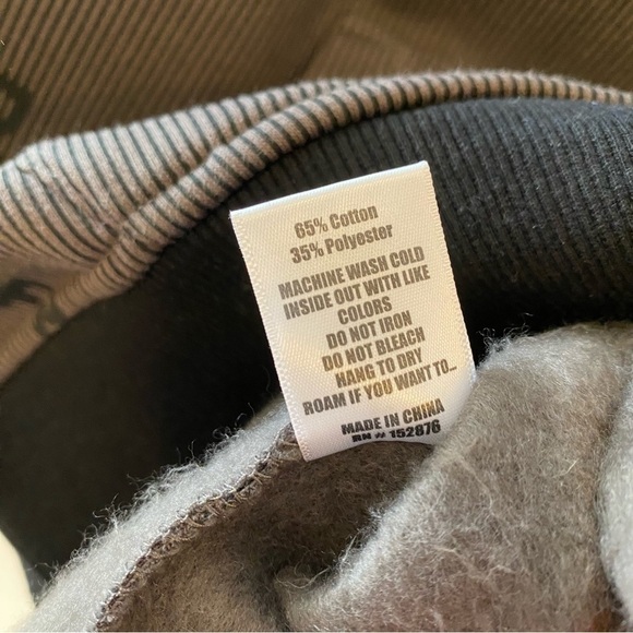 Pleasures Now Gray Black Spellout Pullover Hoodie Sweatshirt Size Small - Picture 9 of 9